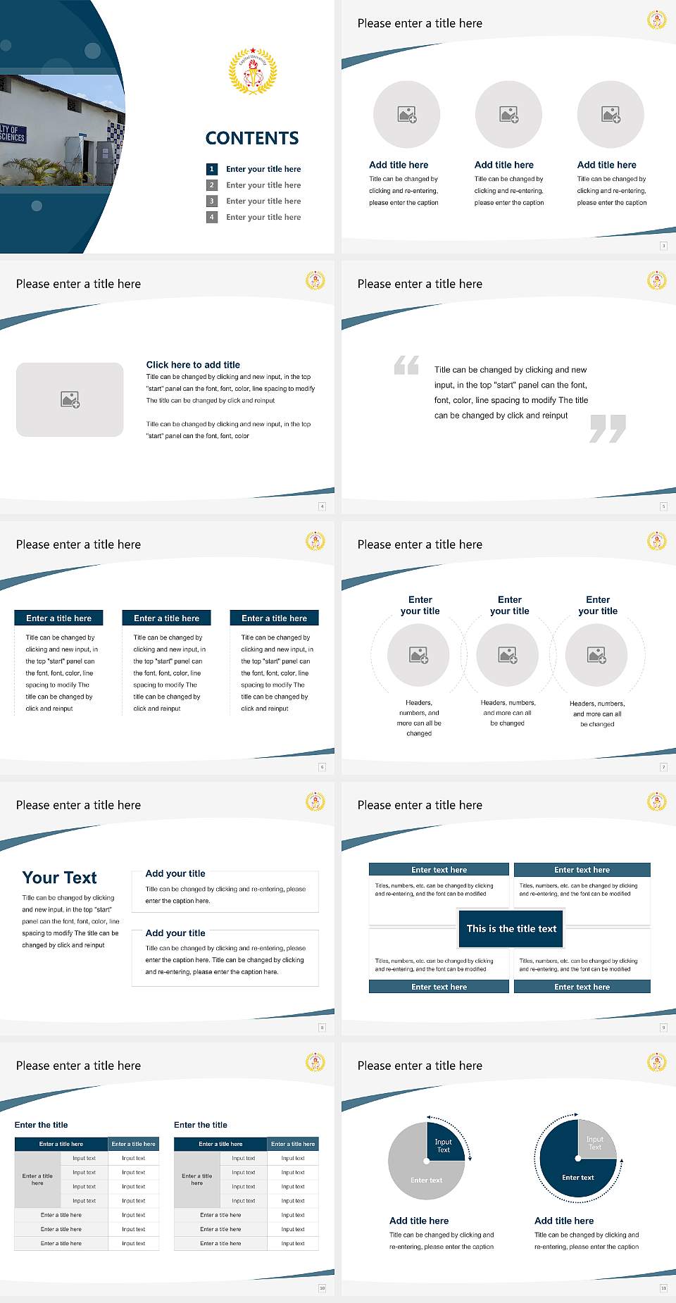 Capital University Course/Courseware Creation PPT Template4:3 ratio PPT effect preview image2