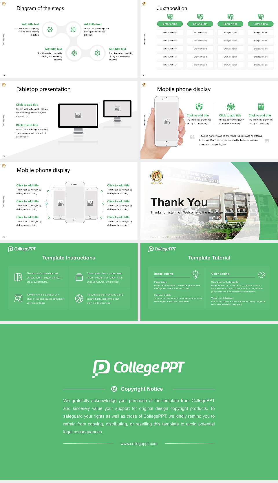 Davangere University Competition/Entrepreneurship Contest PPT Template16:9 ratio PPT effect preview image9