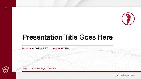 Central Christian College of the Bible Thesis Proposal/Graduation Defense PPT Template
