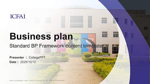 ICFAI Foundation for Higher Education Competition/Entrepreneurship Contest PPT Template