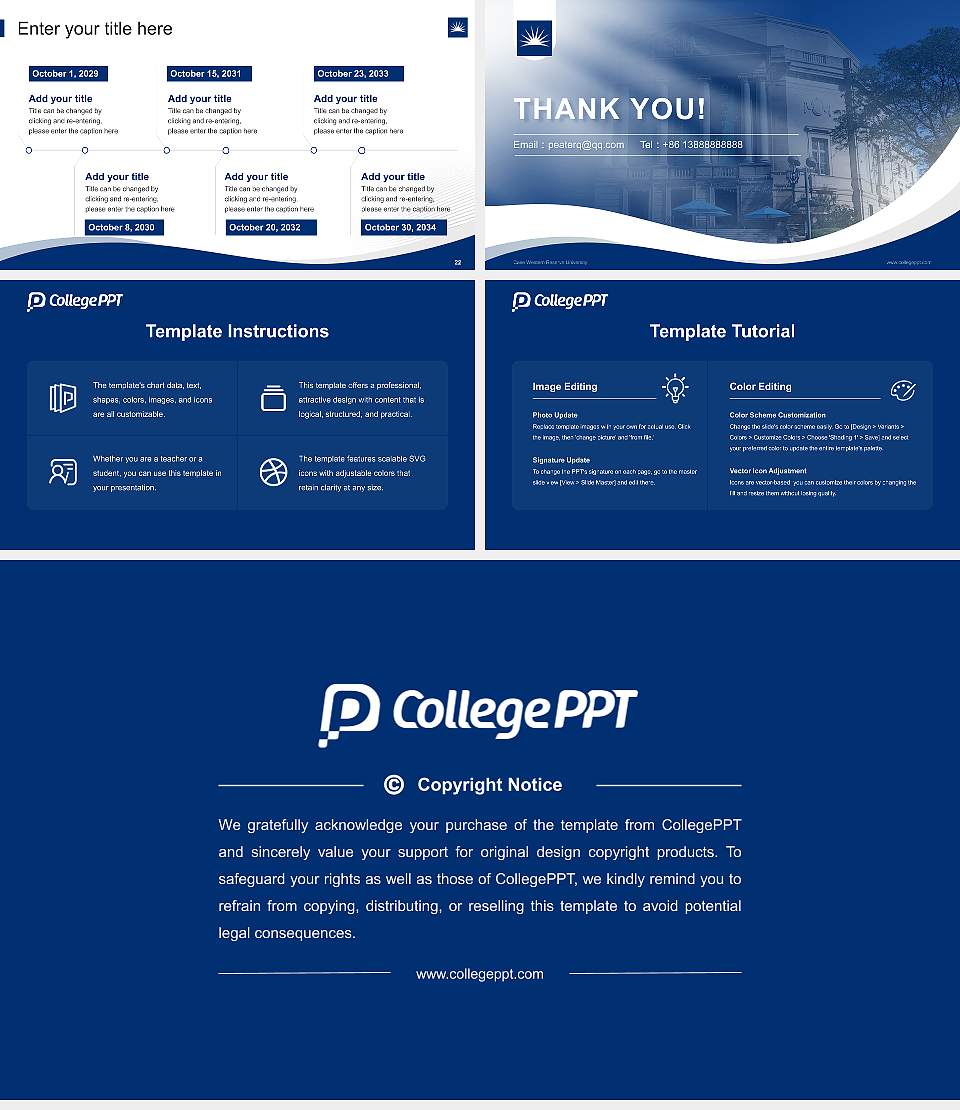 Case Western Reserve University Lecture Sharing and Networking Event PPT Template16:9 ratio PPT effect preview image4