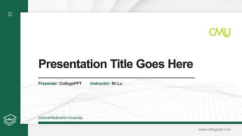 Central Methodist University Thesis Proposal/Graduation Defense PPT Template