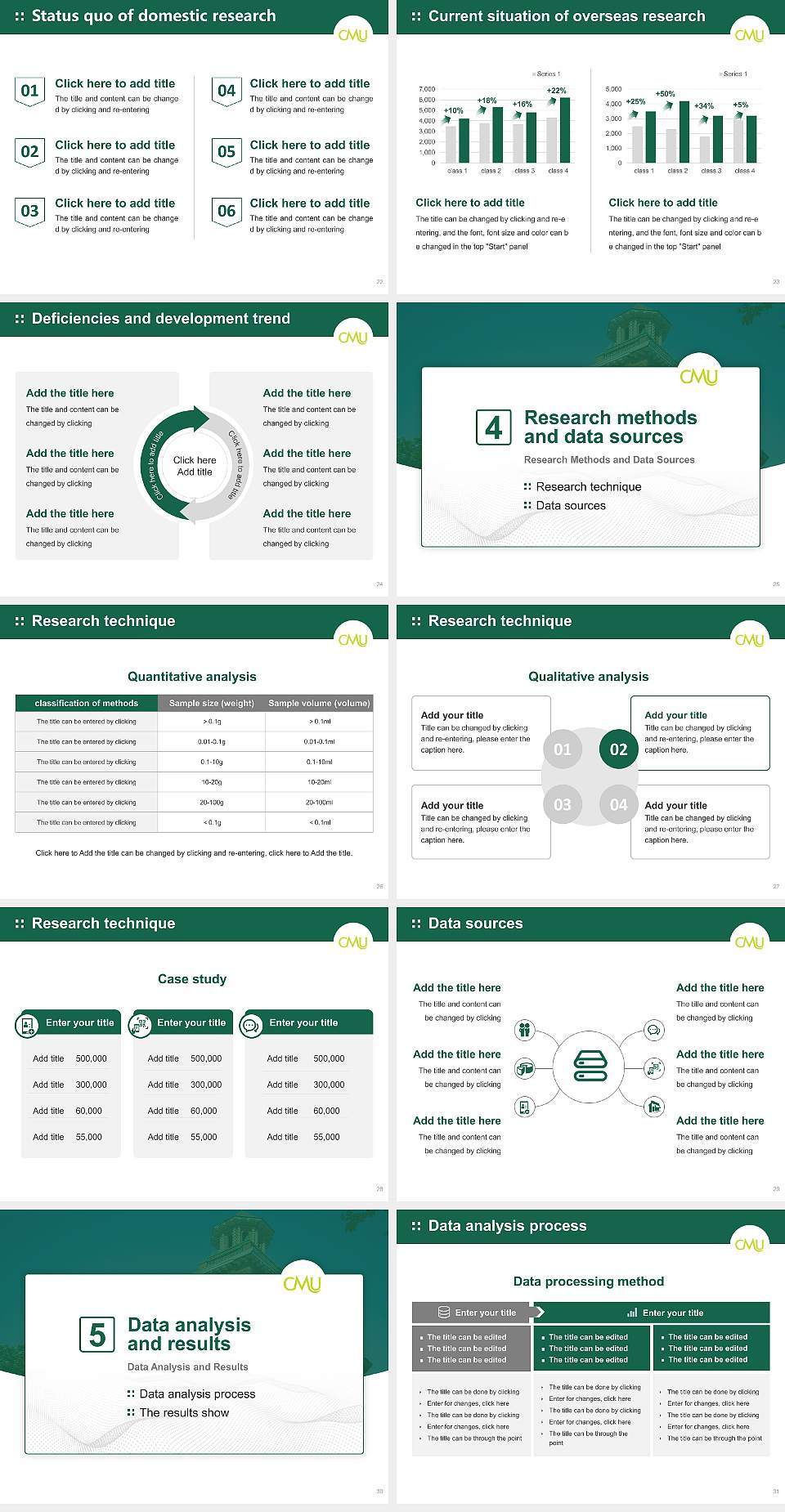 Central Methodist University Graduation Thesis Defense PPT Template4:3 ratio PPT effect preview image4