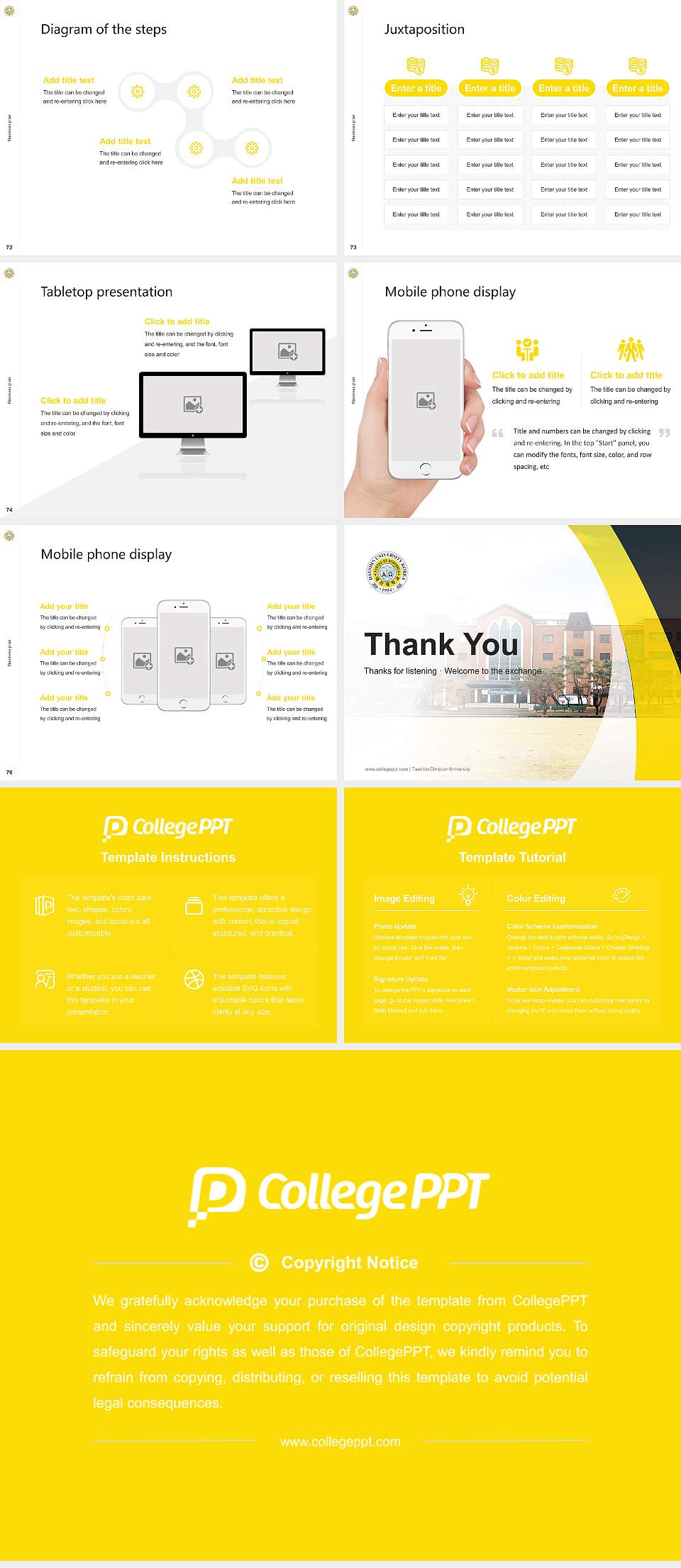 Taeshin Christian University Competition/Entrepreneurship Contest PPT Template4:3 ratio PPT effect preview image9