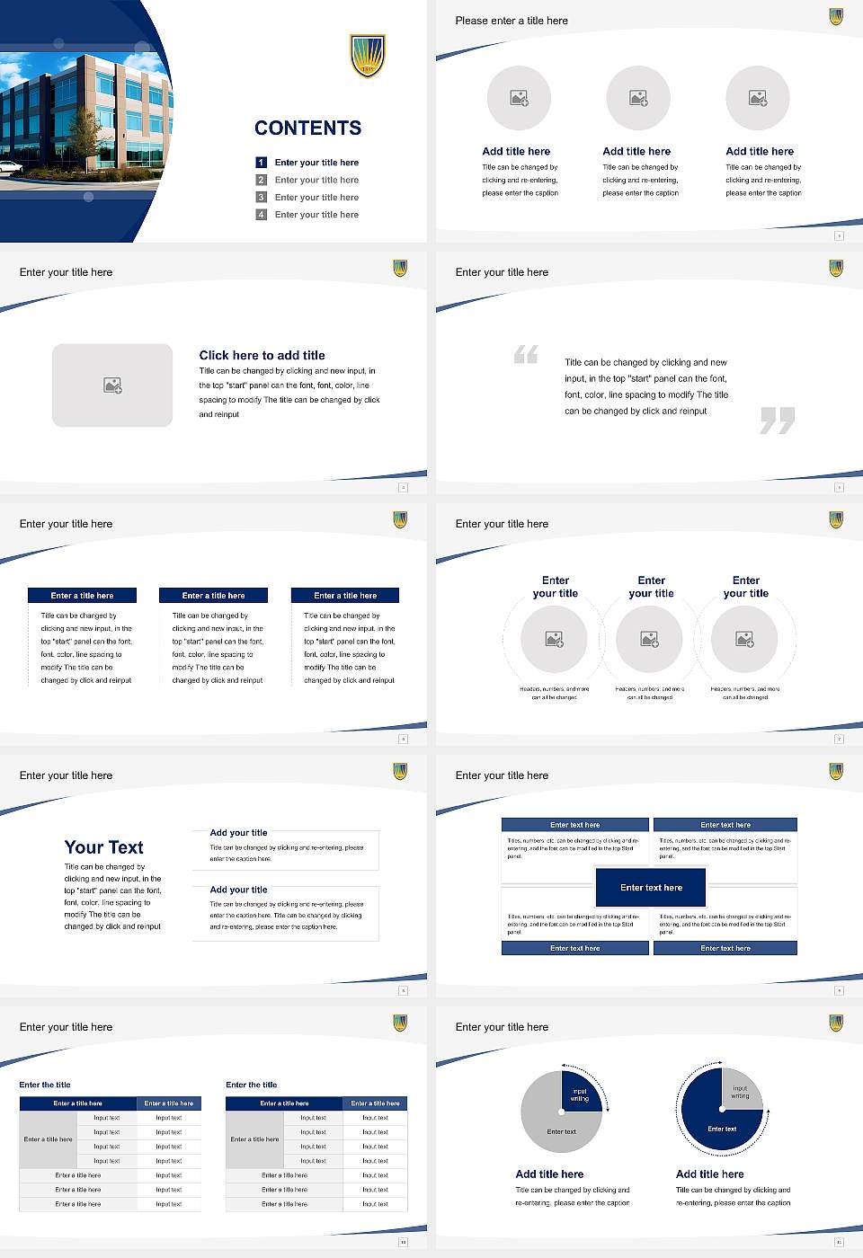 Chamberlain University – Houston Course/Courseware Creation PPT Template16:9 ratio PPT effect preview image2