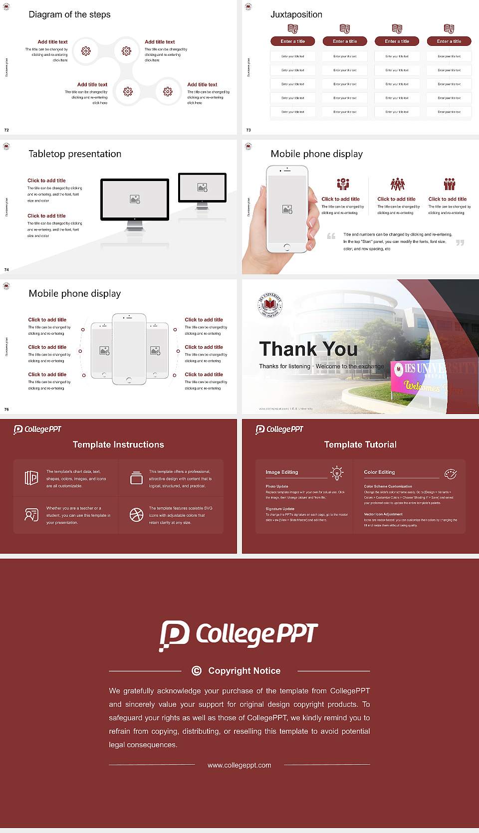 I.E.S University Competition/Entrepreneurship Contest PPT Template16:9 ratio PPT effect preview image9