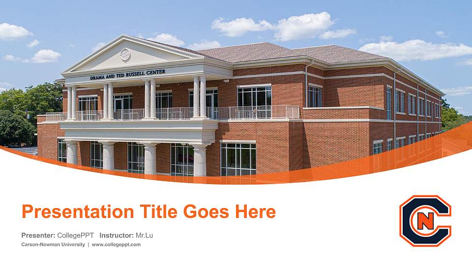 Carson-Newman University Course/Courseware Creation PPT Template16:9 ratio PPT effect preview image