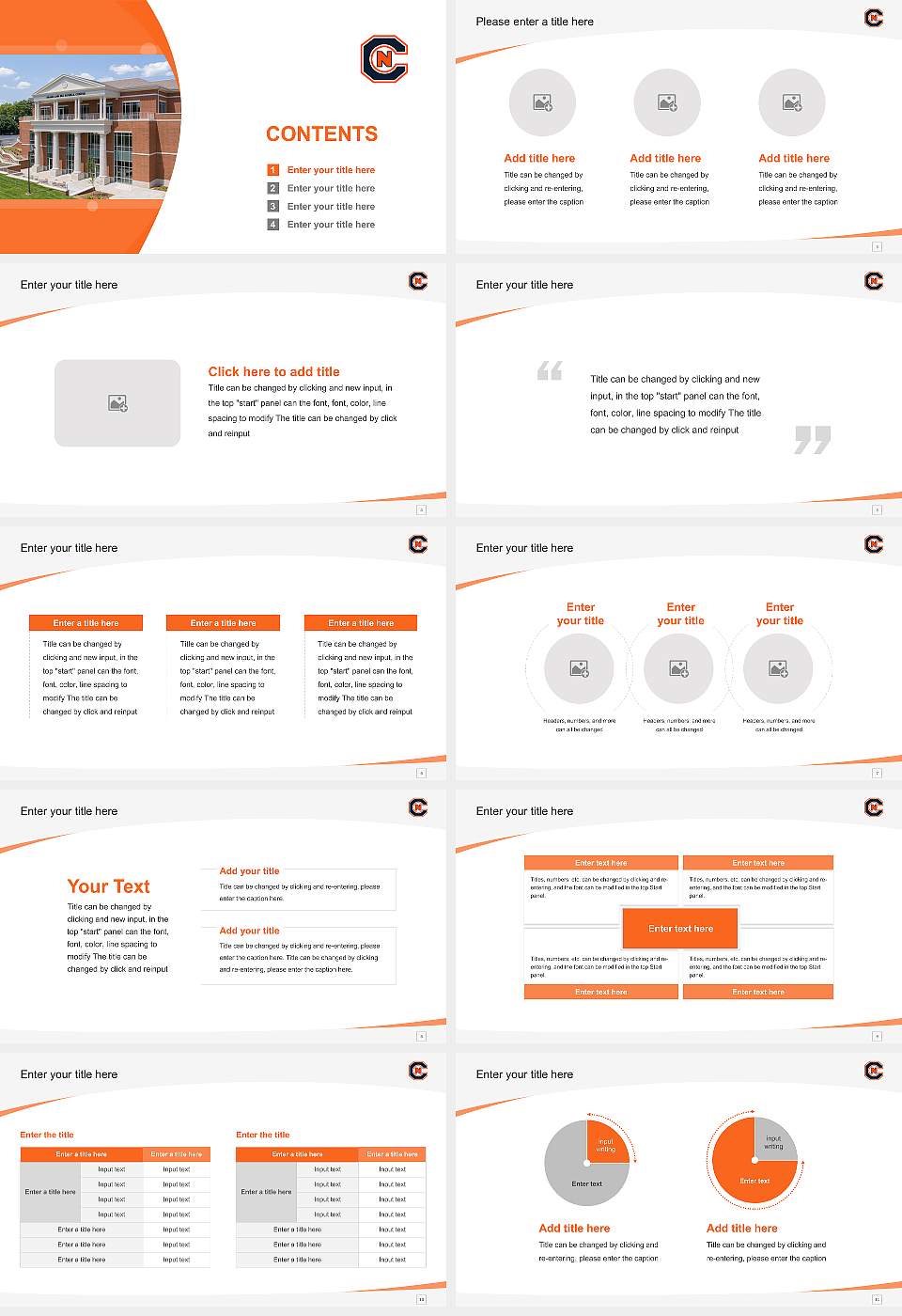 Carson-Newman University Course/Courseware Creation PPT Template16:9 ratio PPT effect preview image2