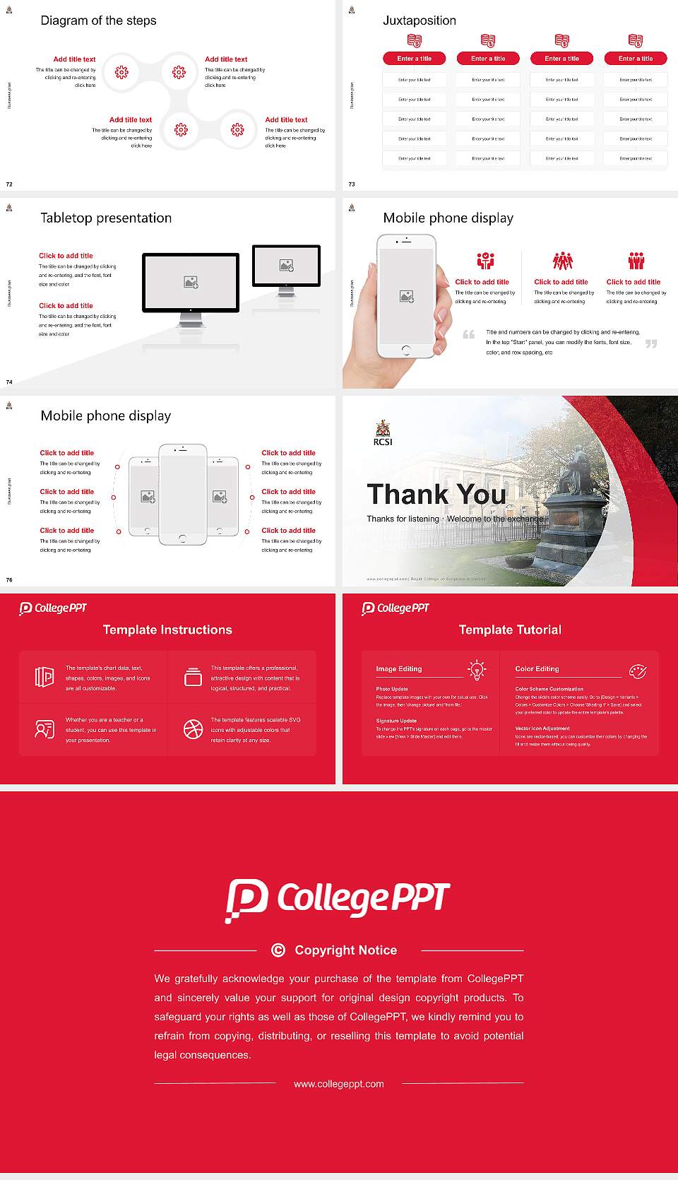 Royal College of Surgeons in Ireland Competition/Entrepreneurship Contest PPT Template16:9 ratio PPT effect preview image9
