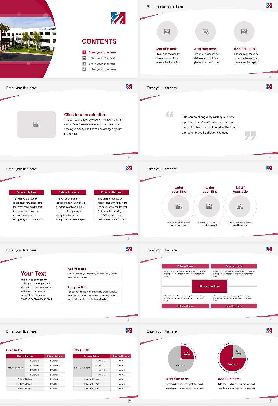 University of Massachusetts Global Course/Courseware Creation PPT Template16:9 ratio PPT effect preview image2