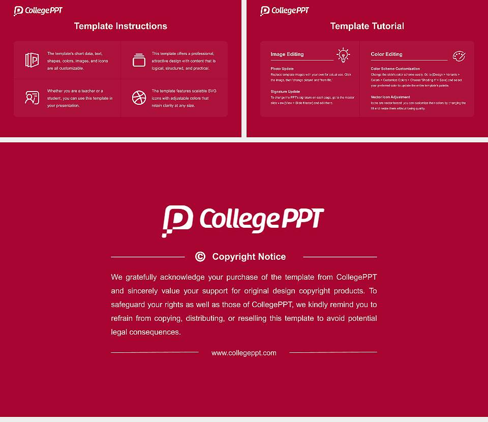 University of Massachusetts Global Course/Courseware Creation PPT Template16:9 ratio PPT effect preview image5