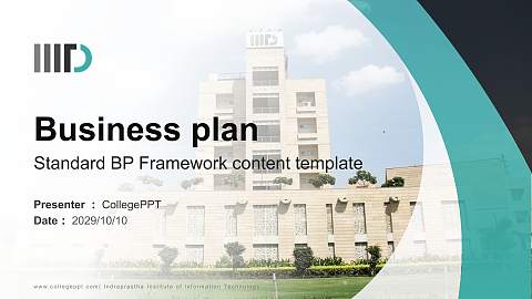 Indraprastha Institute of Information Technology Competition/Entrepreneurship Contest PPT Template