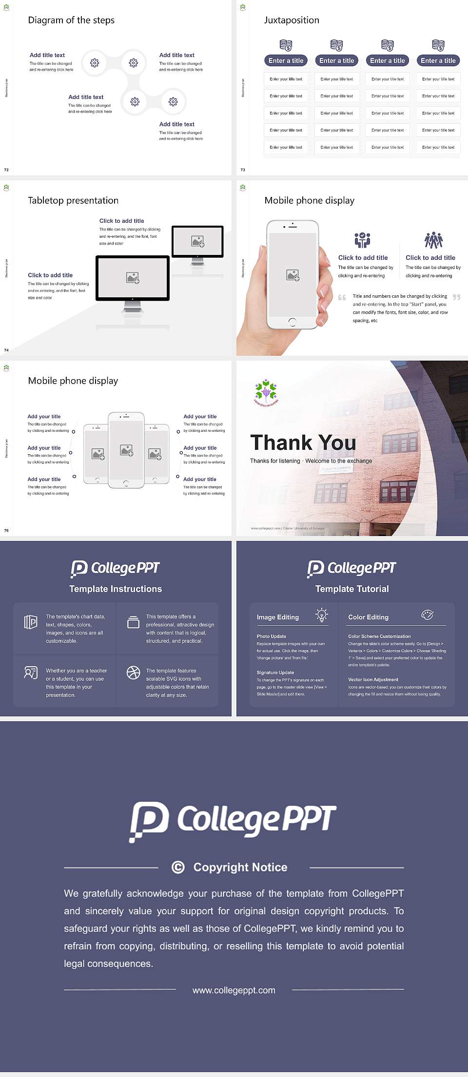 Cluster University of Srinagar Competition/Entrepreneurship Contest PPT Template4:3 ratio PPT effect preview image9