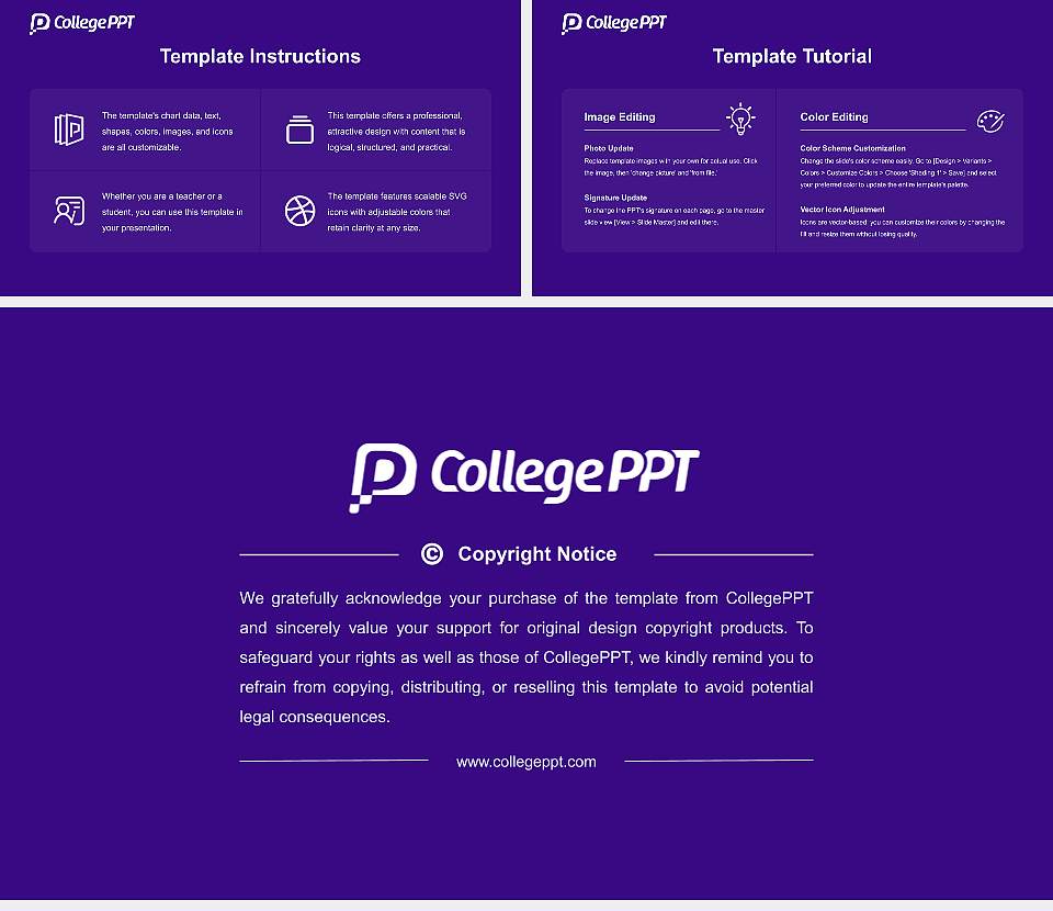 Capital University Course/Courseware Creation PPT Template16:9 ratio PPT effect preview image5