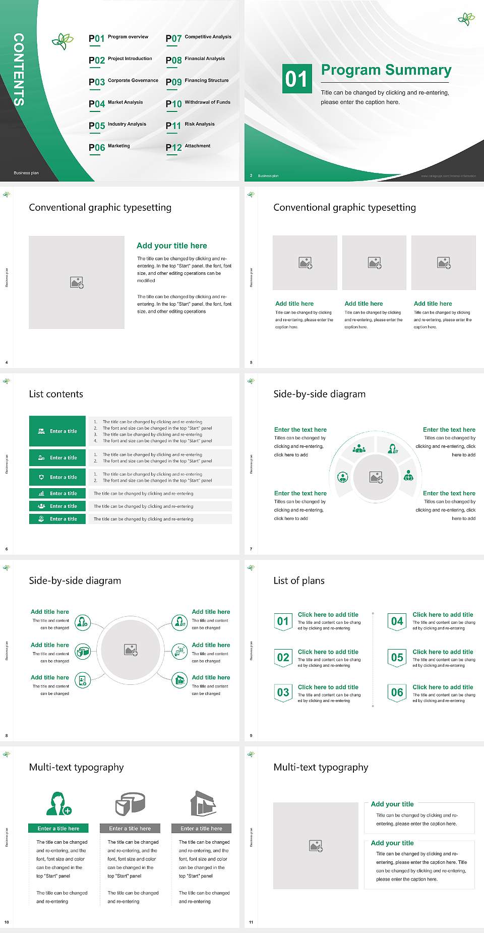 Fukuyama University Competition/Entrepreneurship Contest PPT Template4:3 ratio PPT effect preview image2