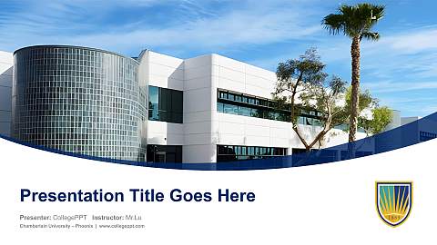 Chamberlain University – Phoenix Course/Courseware Creation PPT Template