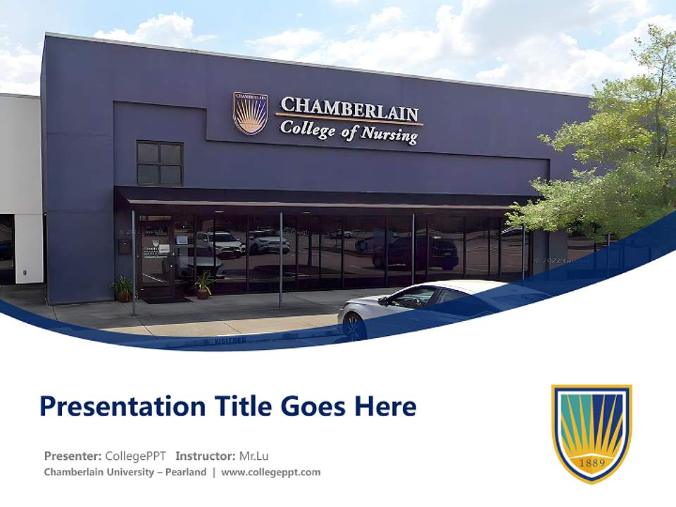 Chamberlain University – Pearland Course/Courseware Creation PPT Template4:3 ratio PPT effect preview image5