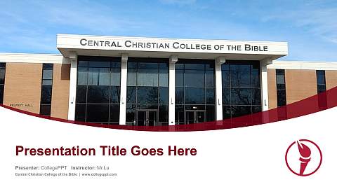 Central Christian College of the Bible Course/Courseware Creation PPT Template