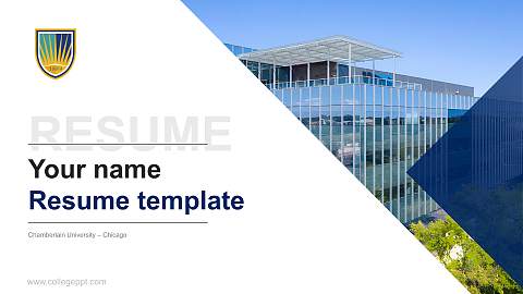 Chamberlain University – Chicago Resume PPT Template
