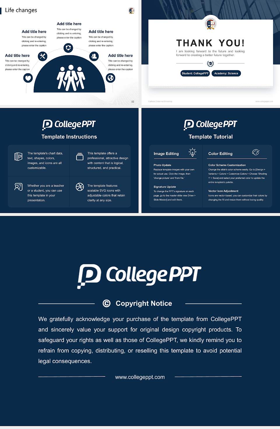 Catholic Distance University National Scholarship Defense PPT Template4:3 ratio PPT effect preview image4