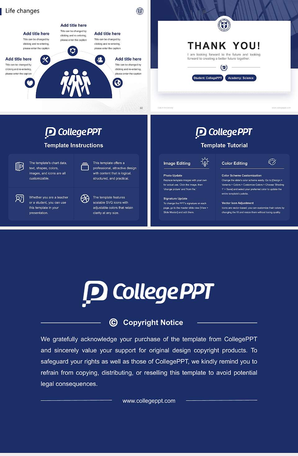 Calvin University National Scholarship Defense PPT Template4:3 ratio PPT effect preview image4