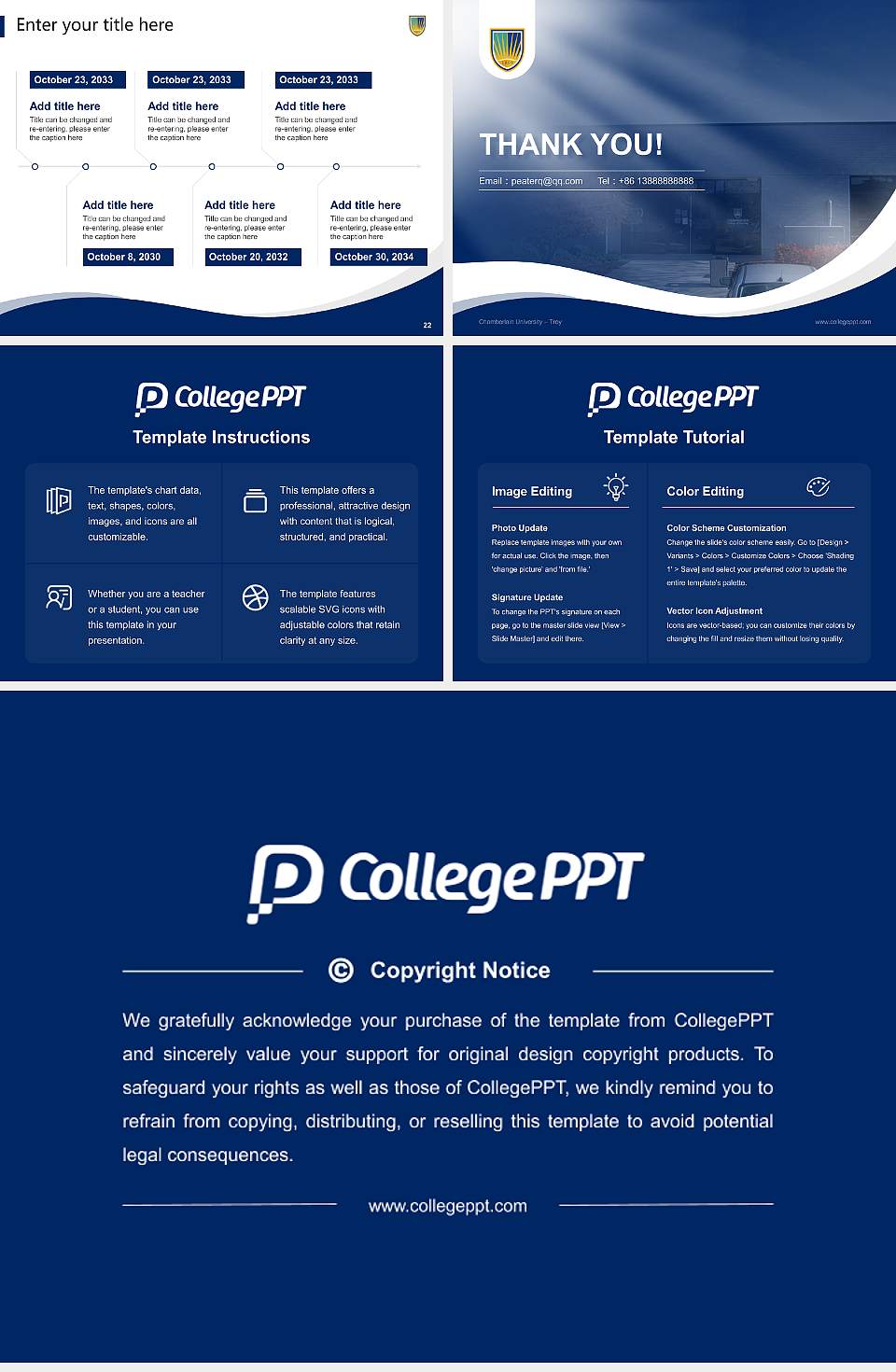 Chamberlain University – Troy Lecture Sharing and Networking Event PPT Template4:3 ratio PPT effect preview image4