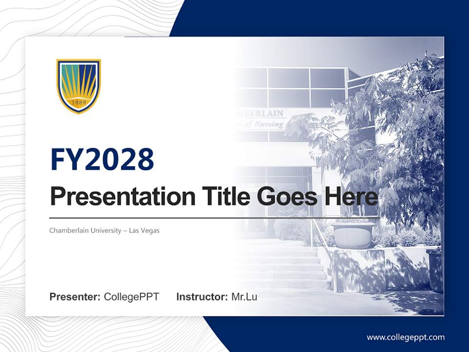 Chamberlain University – Las Vegas Academic Presentation/Research Findings Report PPT Template4:3 ratio PPT effect preview image5