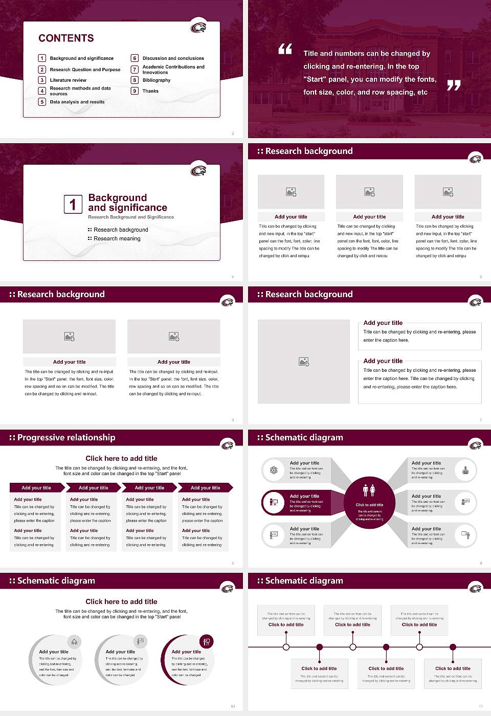 Chadron State College Graduation Thesis Defense PPT Template16:9 ratio PPT effect preview image2
