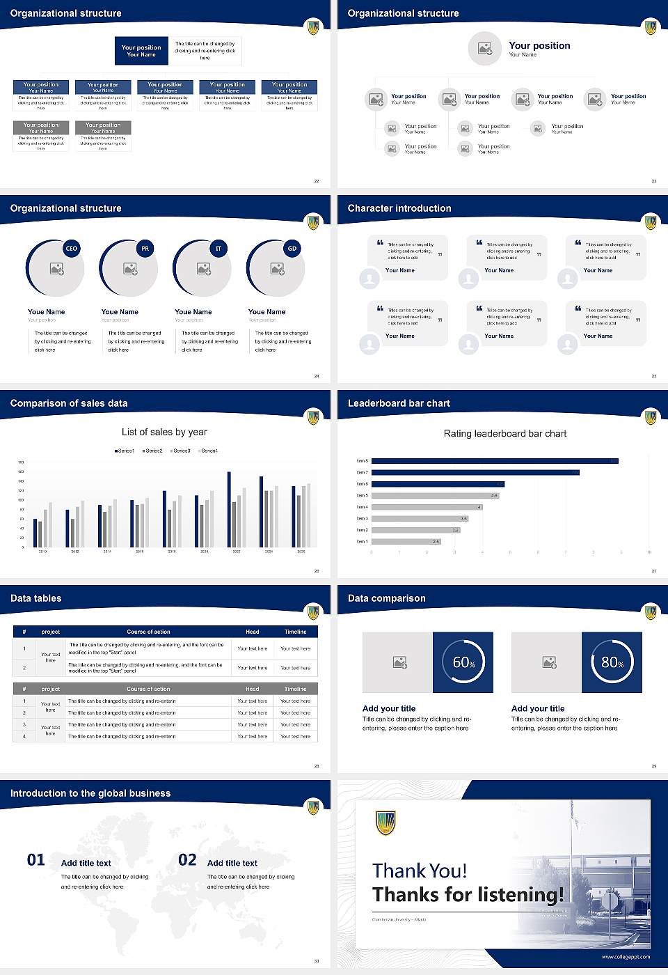Chamberlain University – Atlanta Academic Presentation/Research Findings Report PPT Template16:9 ratio PPT effect preview image4