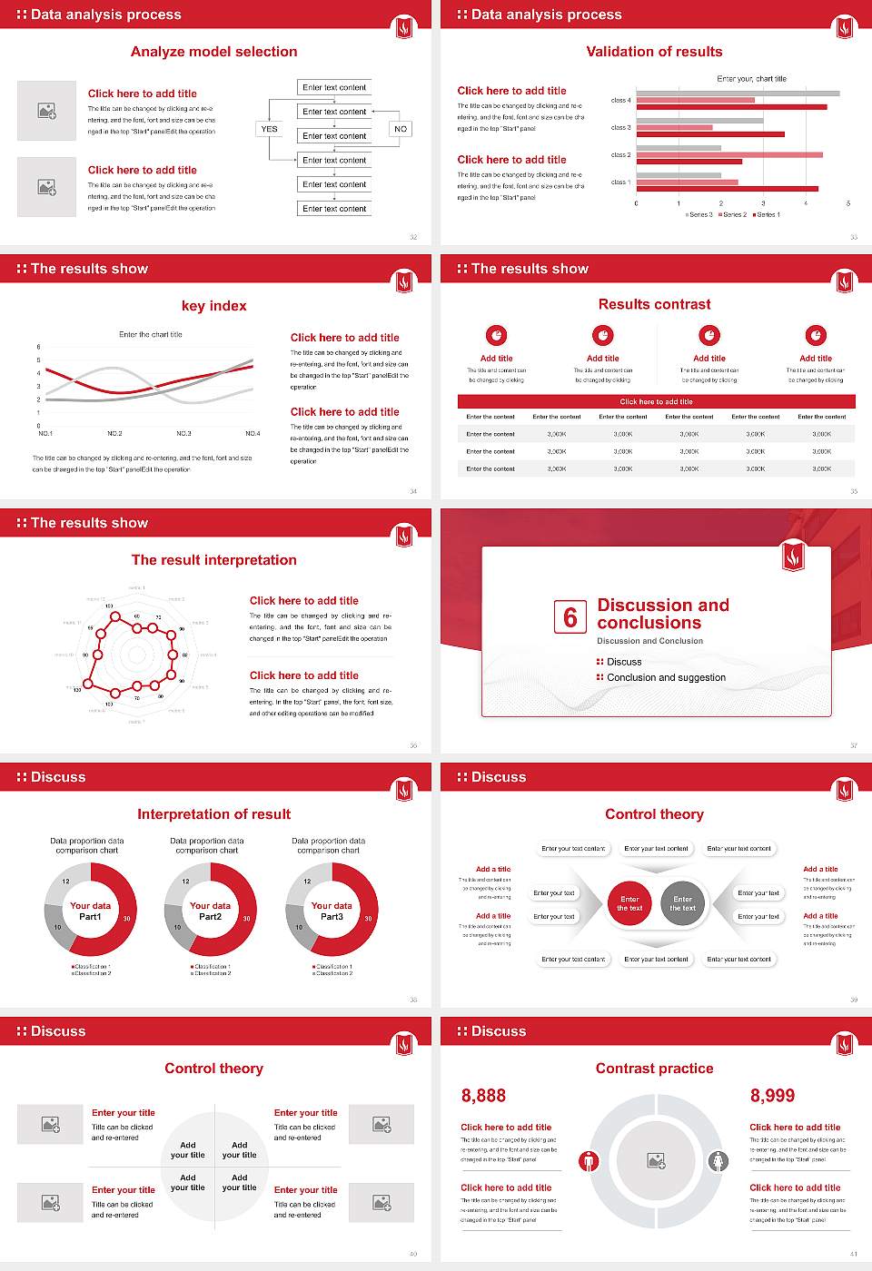 Carthage College Graduation Thesis Defense PPT Template16:9 ratio PPT effect preview image5