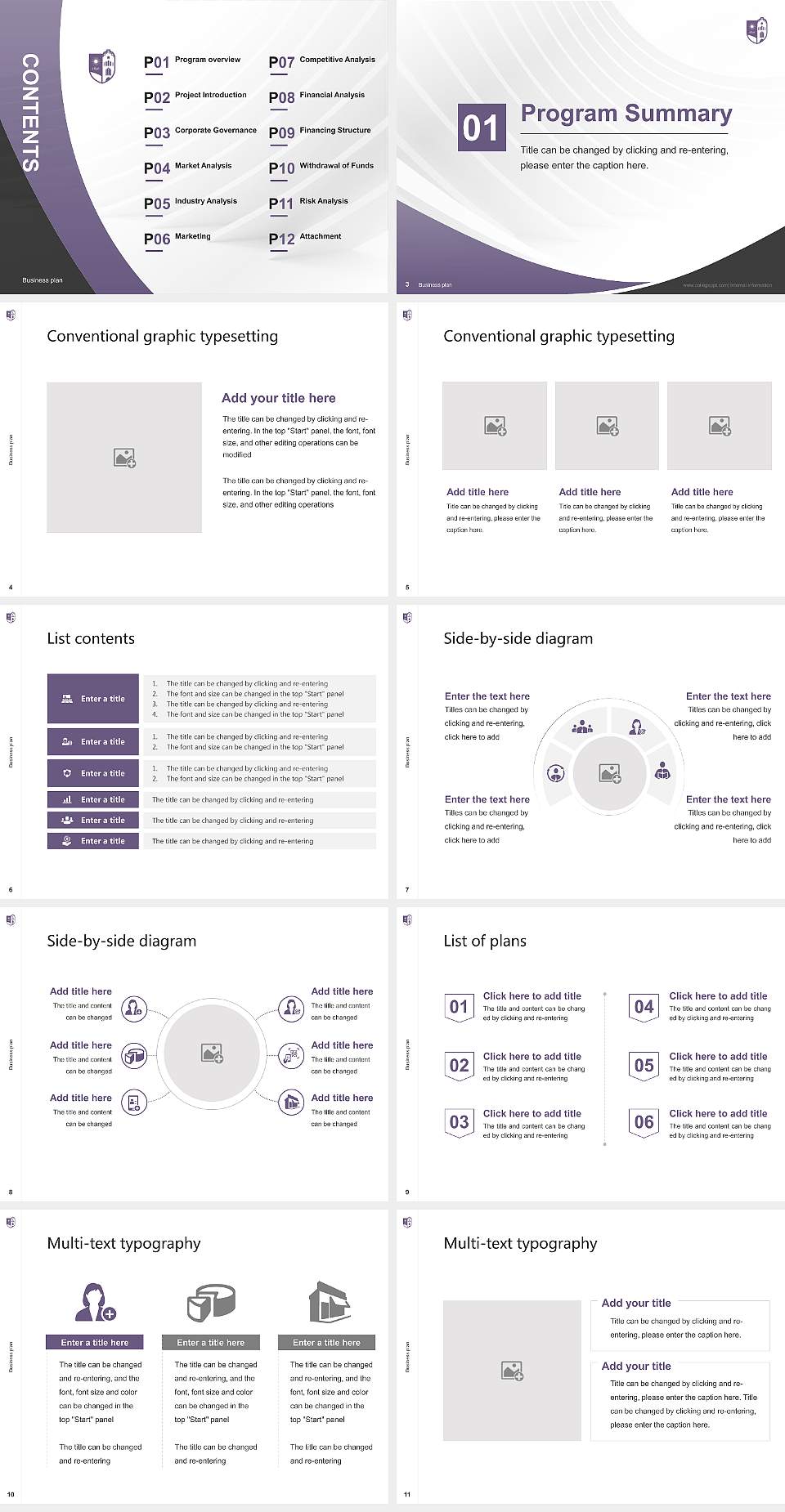 Alfred University Competition/Entrepreneurship Contest PPT Template4:3 ratio PPT effect preview image2
