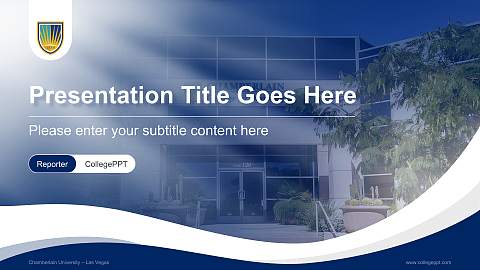 Chamberlain University – Las Vegas Lecture Sharing and Networking Event PPT Template