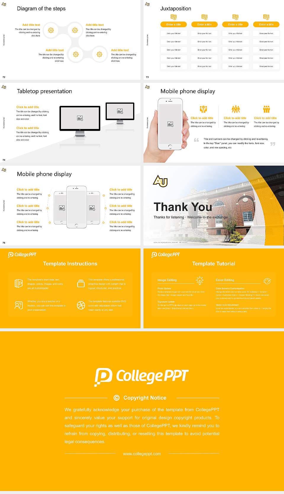 Adelphi University Competition/Entrepreneurship Contest PPT Template16:9 ratio PPT effect preview image9