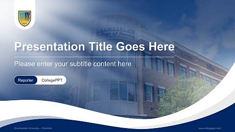 Chamberlain University – Charlotte Lecture Sharing and Networking Event PPT Template