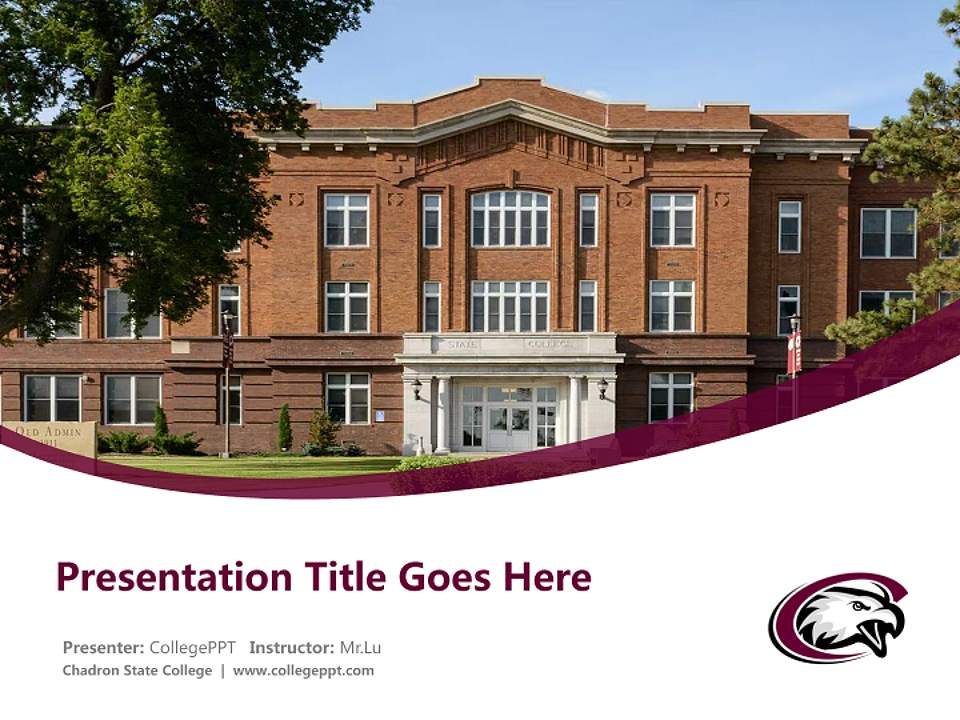 Chadron State College Course/Courseware Creation PPT Template4:3 ratio PPT effect preview image5