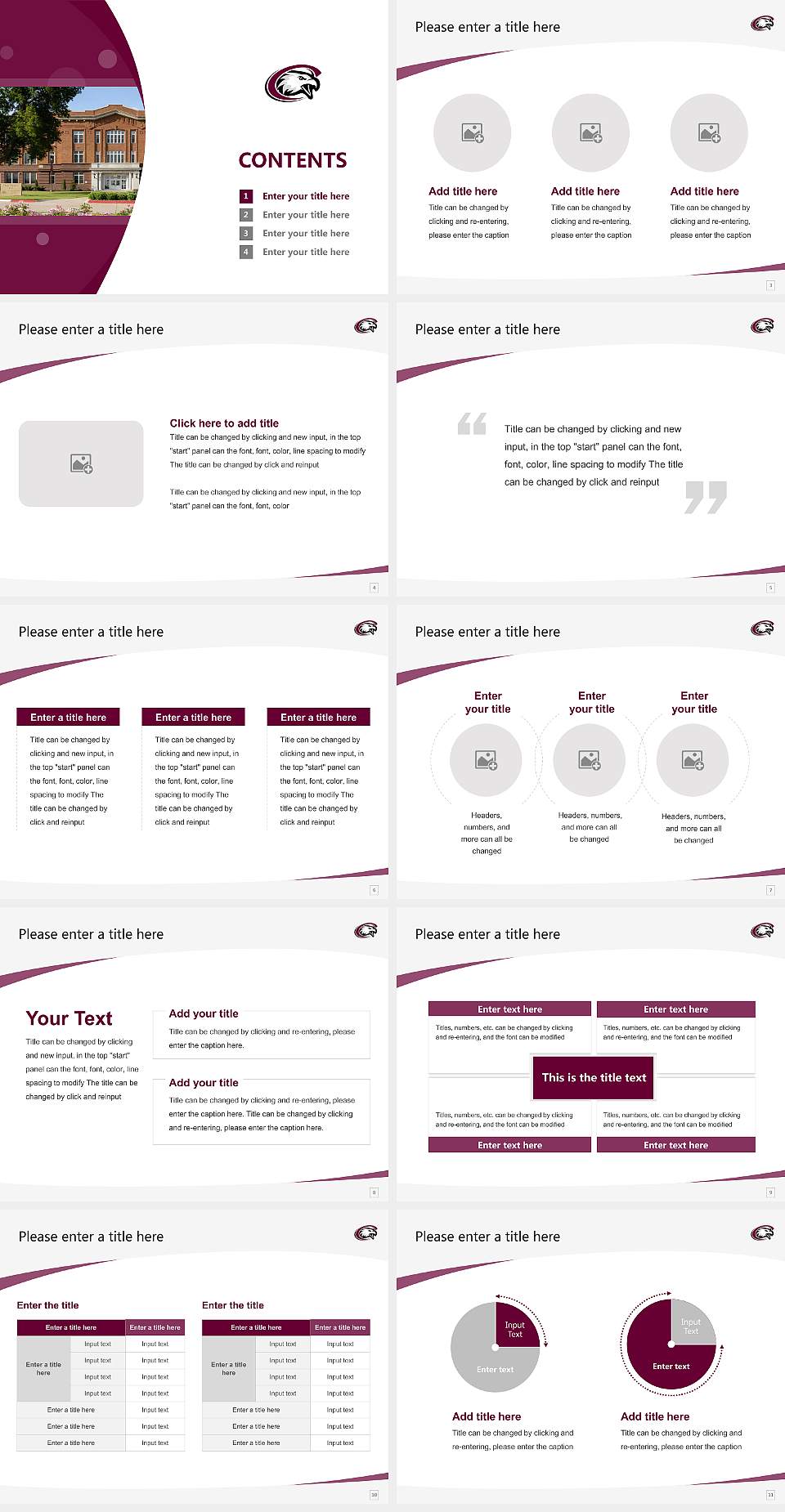 Chadron State College Course/Courseware Creation PPT Template4:3 ratio PPT effect preview image2