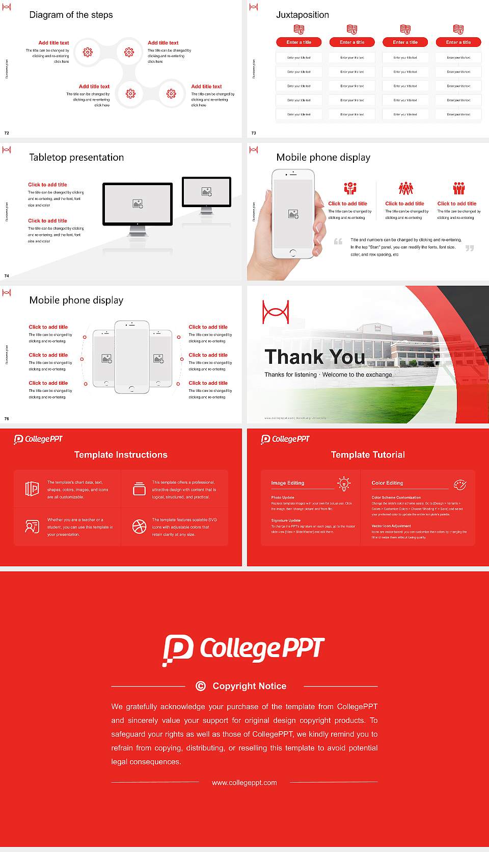 Hanzhung University Competition/Entrepreneurship Contest PPT Template16:9 ratio PPT effect preview image9
