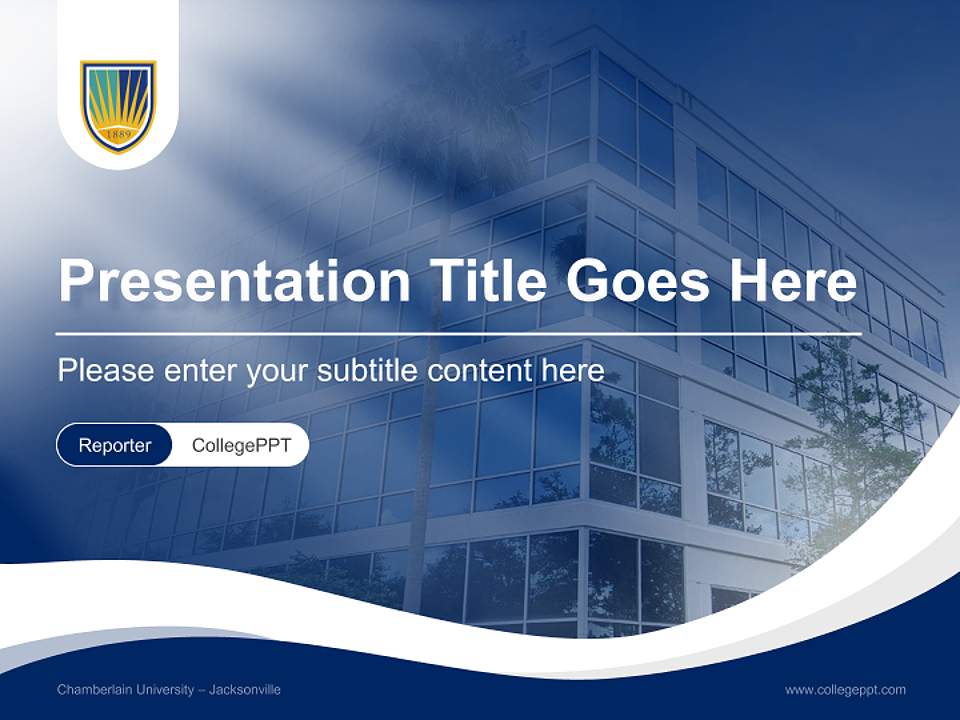 Chamberlain University – Jacksonville Lecture Sharing and Networking Event PPT Template4:3 ratio PPT effect preview image4