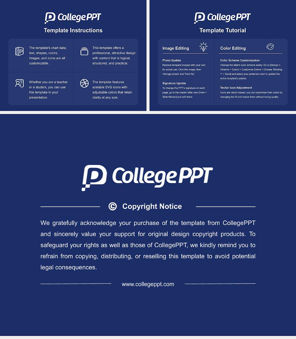 Calvin University Course/Courseware Creation PPT Template4:3 ratio PPT effect preview image5