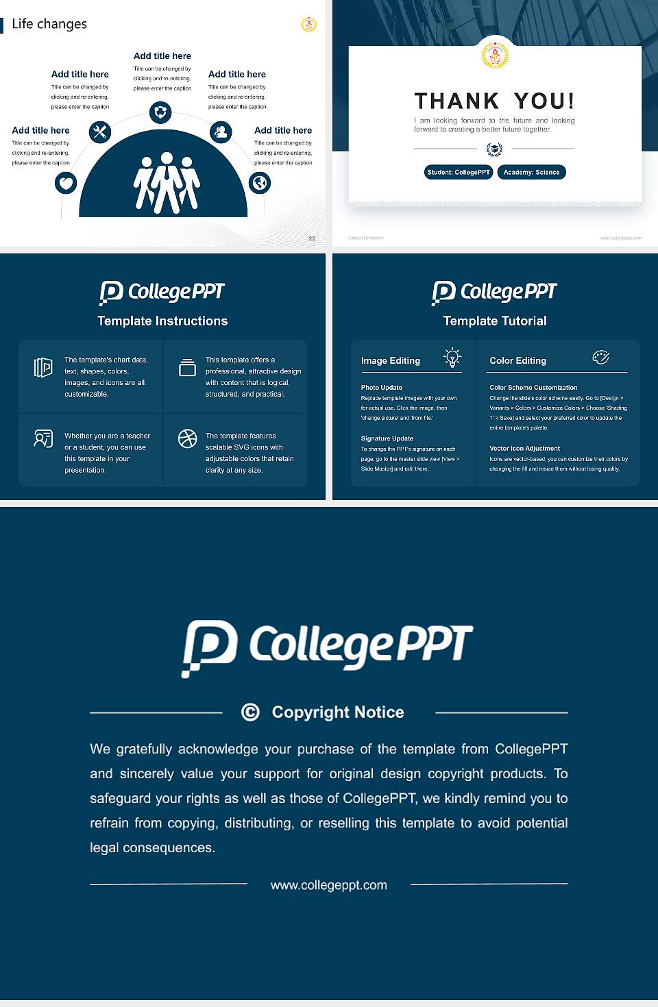 Capital University National Scholarship Defense PPT Template4:3 ratio PPT effect preview image4