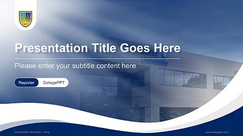 Chamberlain University – Irving Lecture Sharing and Networking Event PPT Template