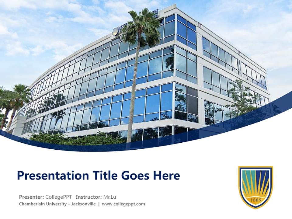Chamberlain University – Jacksonville Course/Courseware Creation PPT Template4:3 ratio PPT effect preview image5