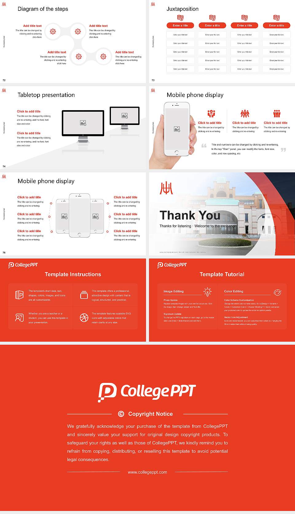 Heisei International University Competition/Entrepreneurship Contest PPT Template16:9 ratio PPT effect preview image9