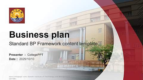 Gandhi Institute of Technology and Management (GITAM) Competition/Entrepreneurship Contest PPT Template