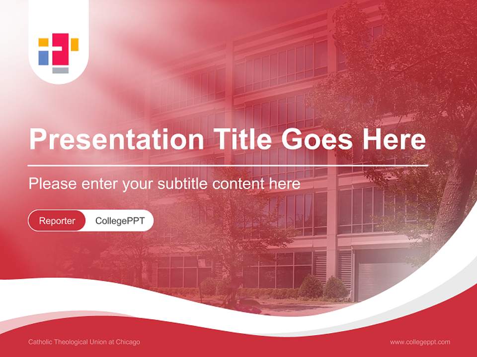 Catholic Theological Union at Chicago Lecture Sharing and Networking Event PPT Template4:3 ratio PPT effect preview image4