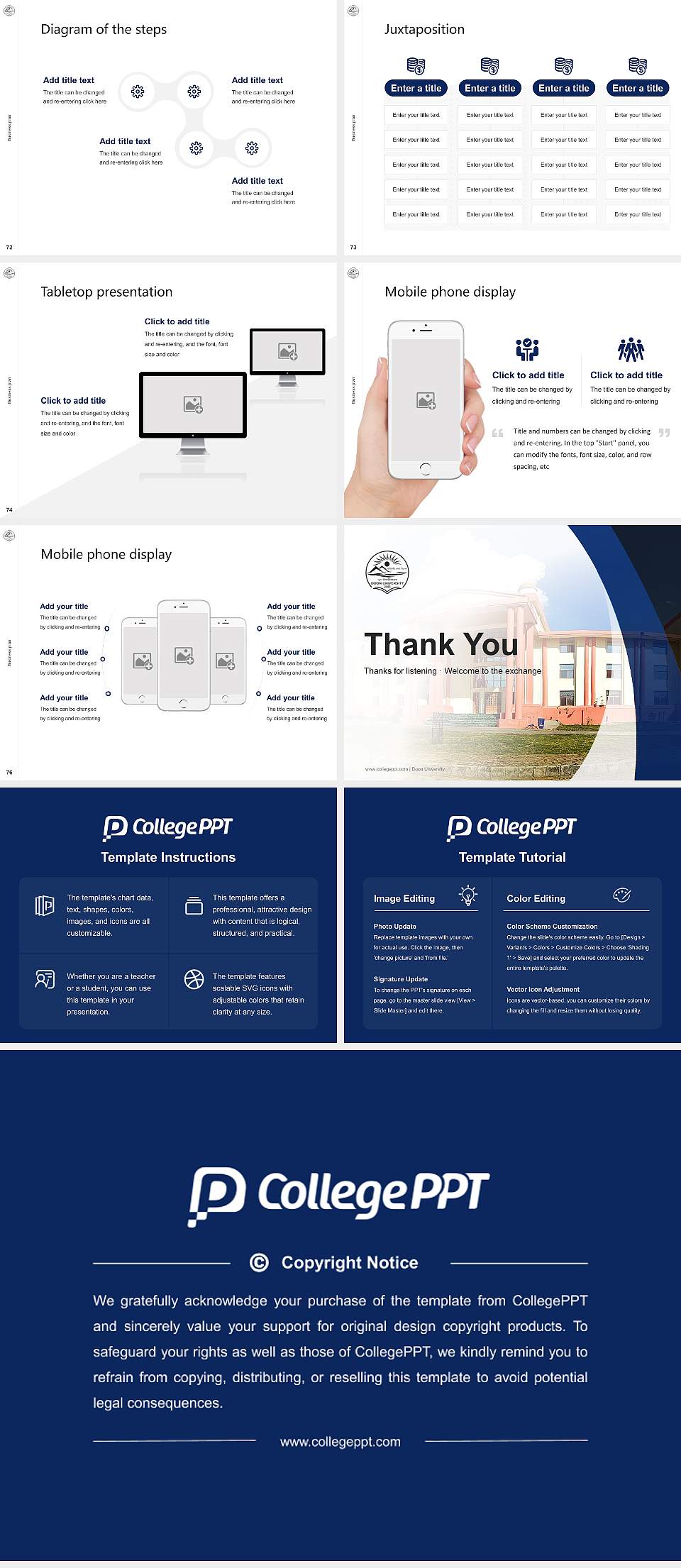 Doon University Competition/Entrepreneurship Contest PPT Template4:3 ratio PPT effect preview image9