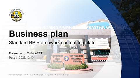 Guru Gobind Singh Indraprastha Vishwavidyalaya Competition/Entrepreneurship Contest PPT Template
