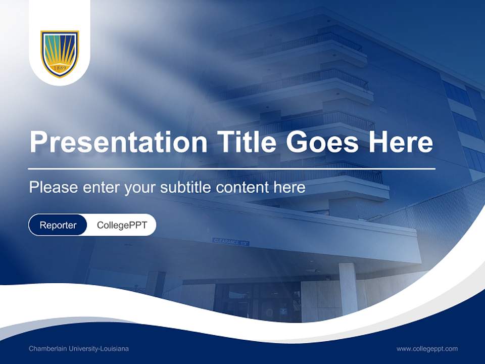 Chamberlain University-Louisiana Lecture Sharing and Networking Event PPT Template4:3 ratio PPT effect preview image4