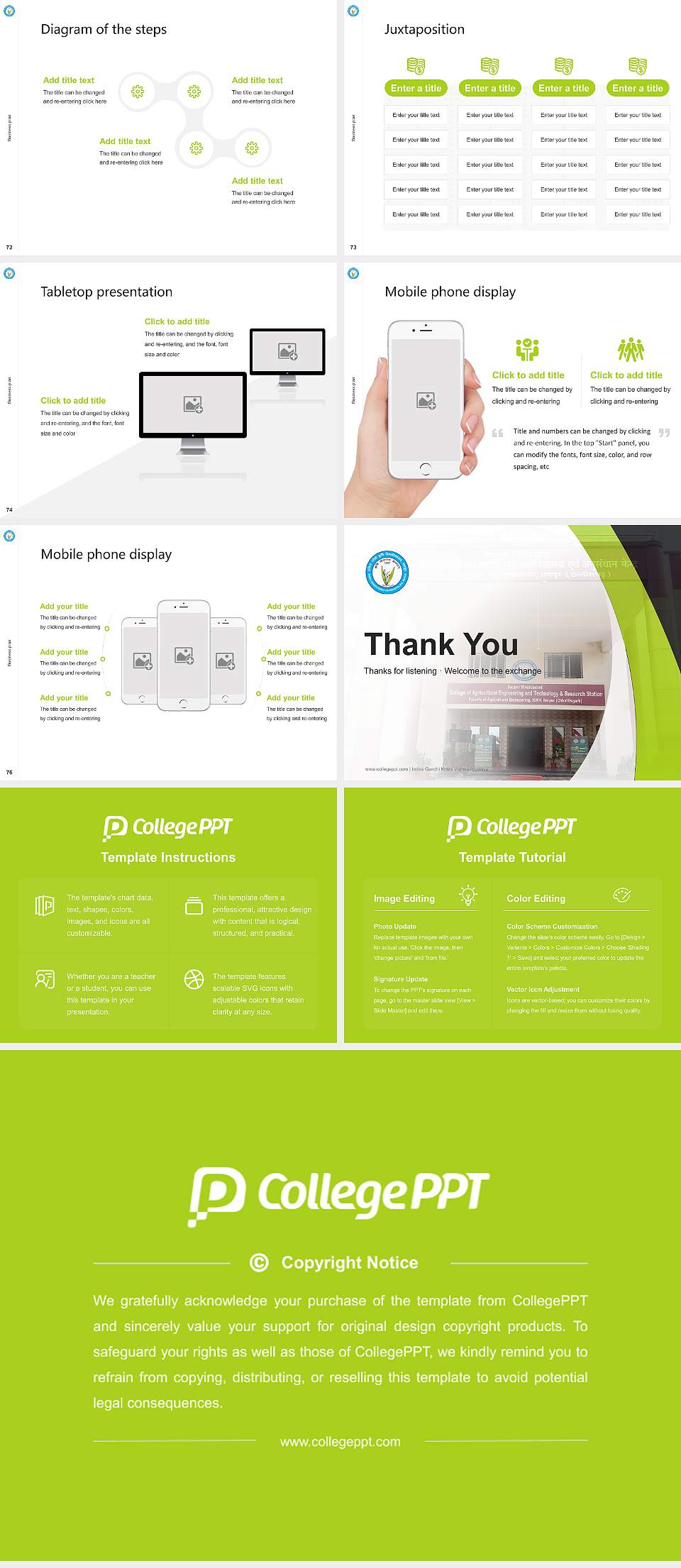 Indira Gandhi Krishi Vishwavidyalaya Competition/Entrepreneurship Contest PPT Template4:3 ratio PPT effect preview image9