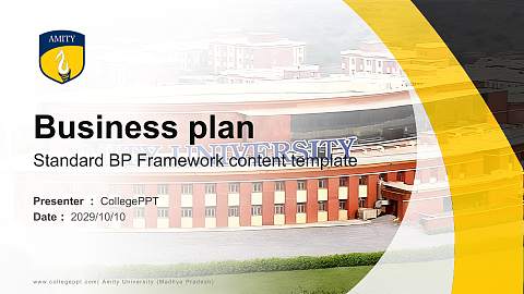 Amity University (Madhya Pradesh) Competition/Entrepreneurship Contest PPT Template